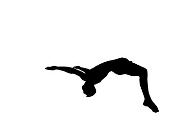 Aerial somersault clipart