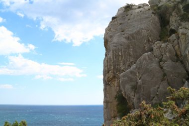 dağlar, deniz, gökyüzü