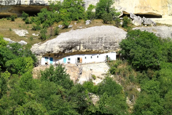 stock image House of monks in the rock