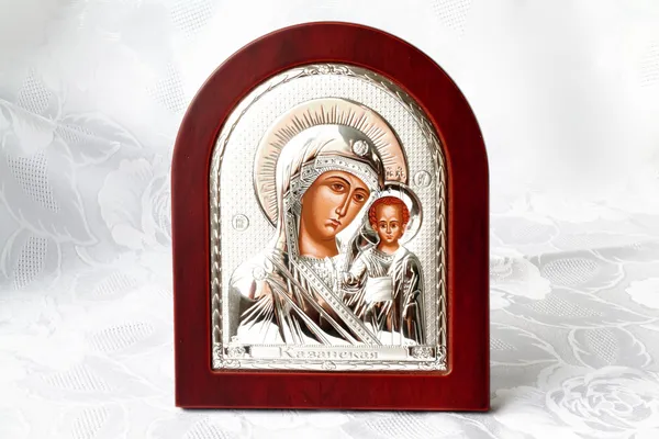 Ikona kazan Matki Bożej — Zdjęcie stockowe