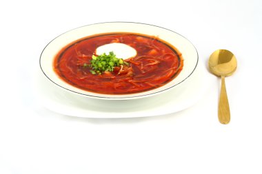 Ukrainian borscht clipart