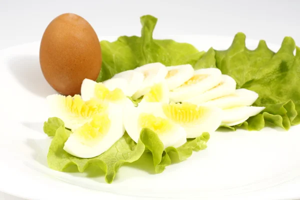 Chopped eggs — Stock Photo, Image