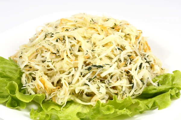 Salad of fresh cabbage swings — Stock Photo, Image