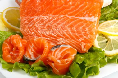 Salted salmon clipart