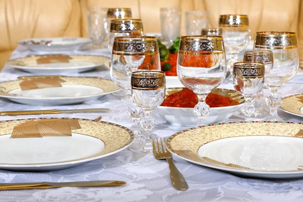 Table setting for banquet — Stock Photo, Image