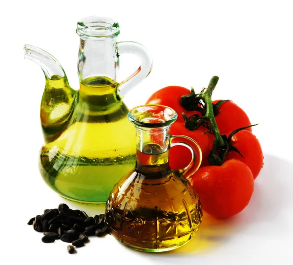 Оливкова олія помідори — стокове фото