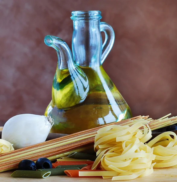 stock image Pasta and olive oil