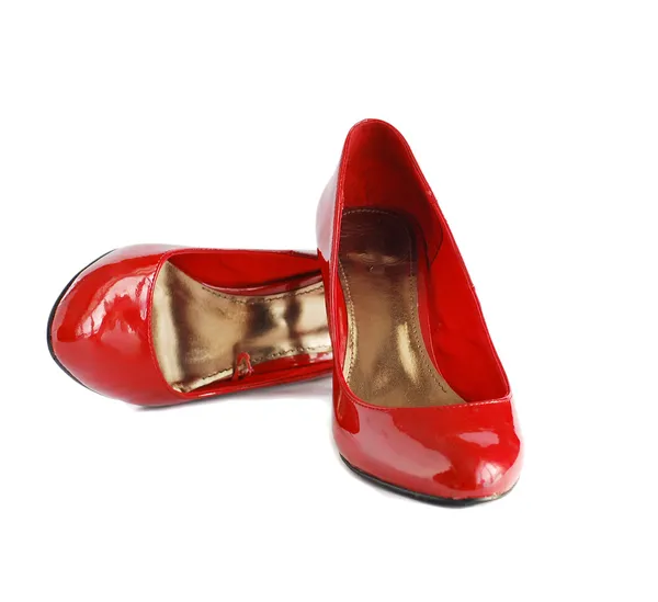 Леді червоні туфлі — стокове фото