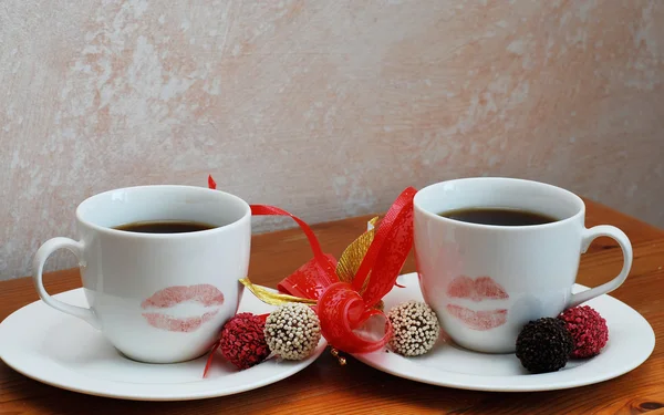 Romantischer Kaffee — Stockfoto