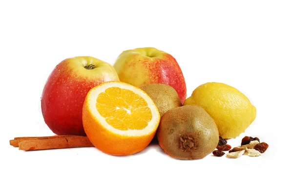 Äpfel und Zitrone — Stockfoto