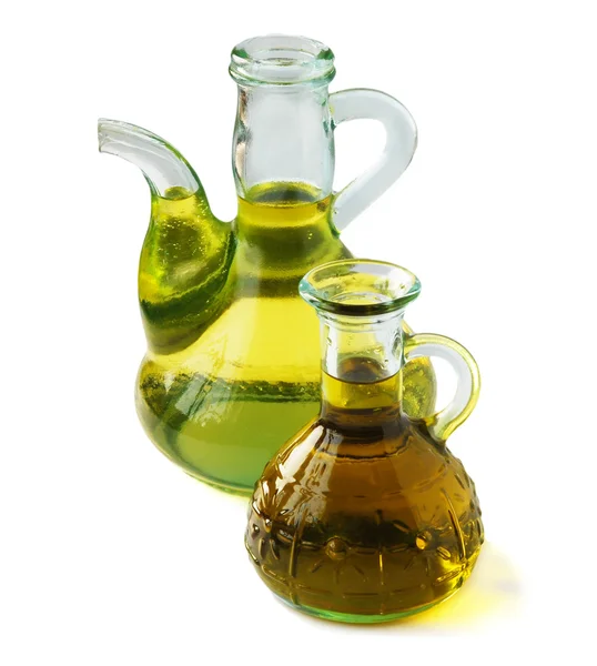 Olivový a slunečnicový olej — Stock fotografie