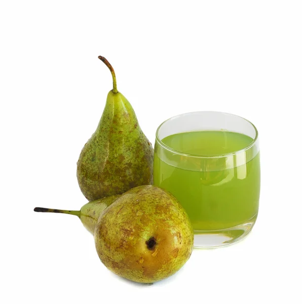 Juice and pears — Stock Photo, Image