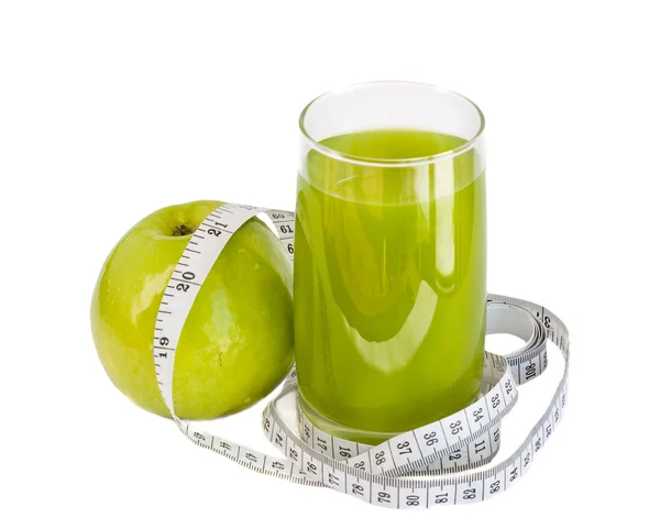 Juice och äpple — Stockfoto