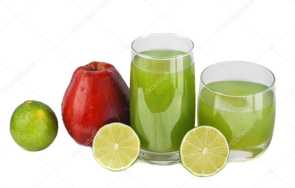 Juice ,lime and apple