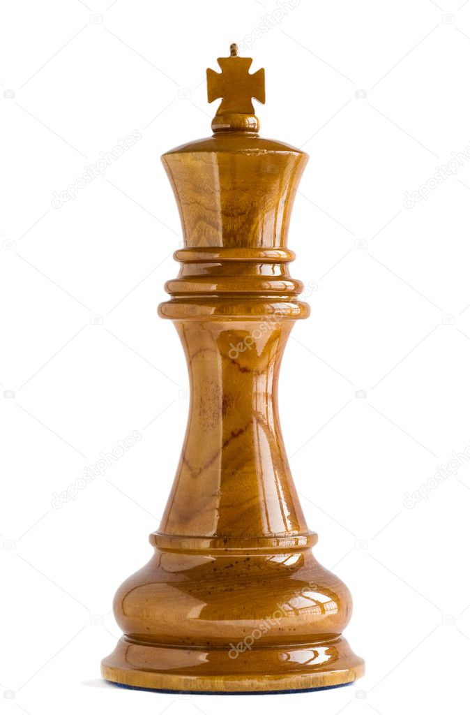 Chess King isolated on white