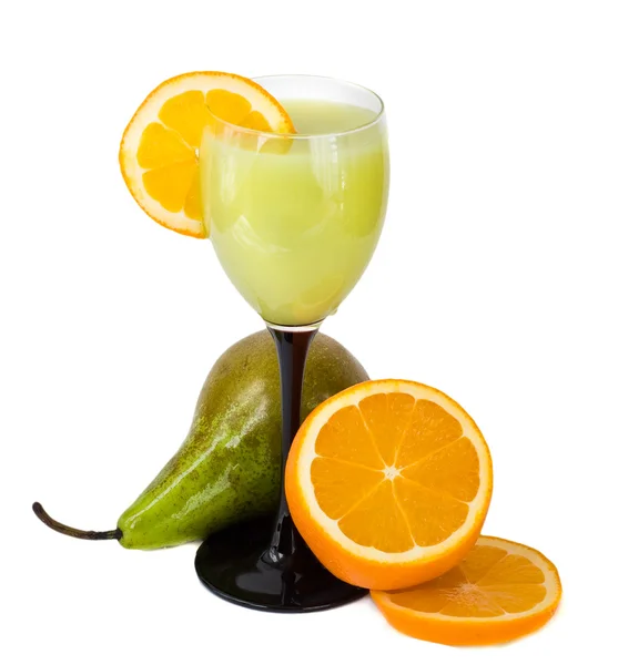 Juice and fruits — Stock Photo, Image