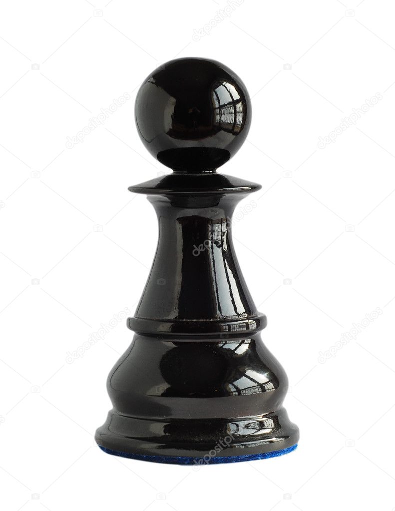 Chess pawn isolated on white