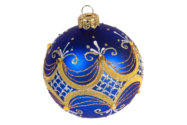 暗いブルー クリスマス ボール — ストック写真