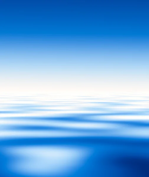 Água azul e céu .... — Fotografia de Stock