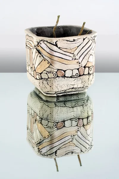 Decoratieve pot — Stockfoto