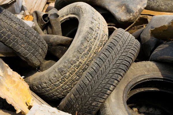 A lot of old wheels — Stock Photo, Image