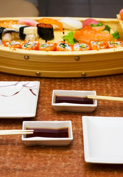 stock image Sushi supper for two person