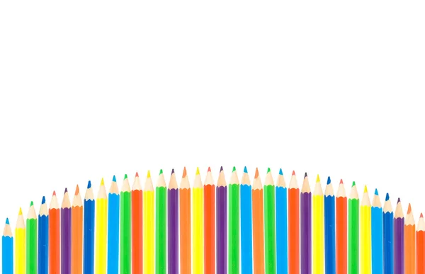 Fila de lápices de color —  Fotos de Stock