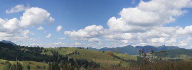 Carpathian landscape clipart