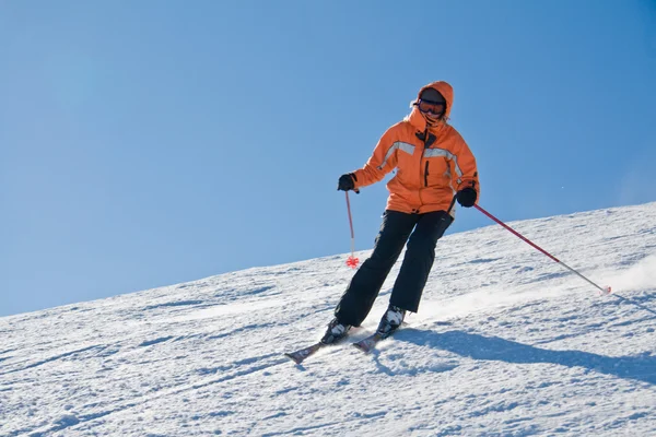青年滑雪 — 图库照片