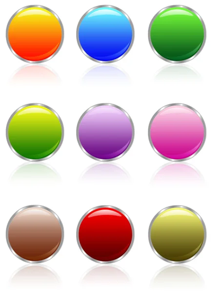 Аква-кнопки — стоковое фото