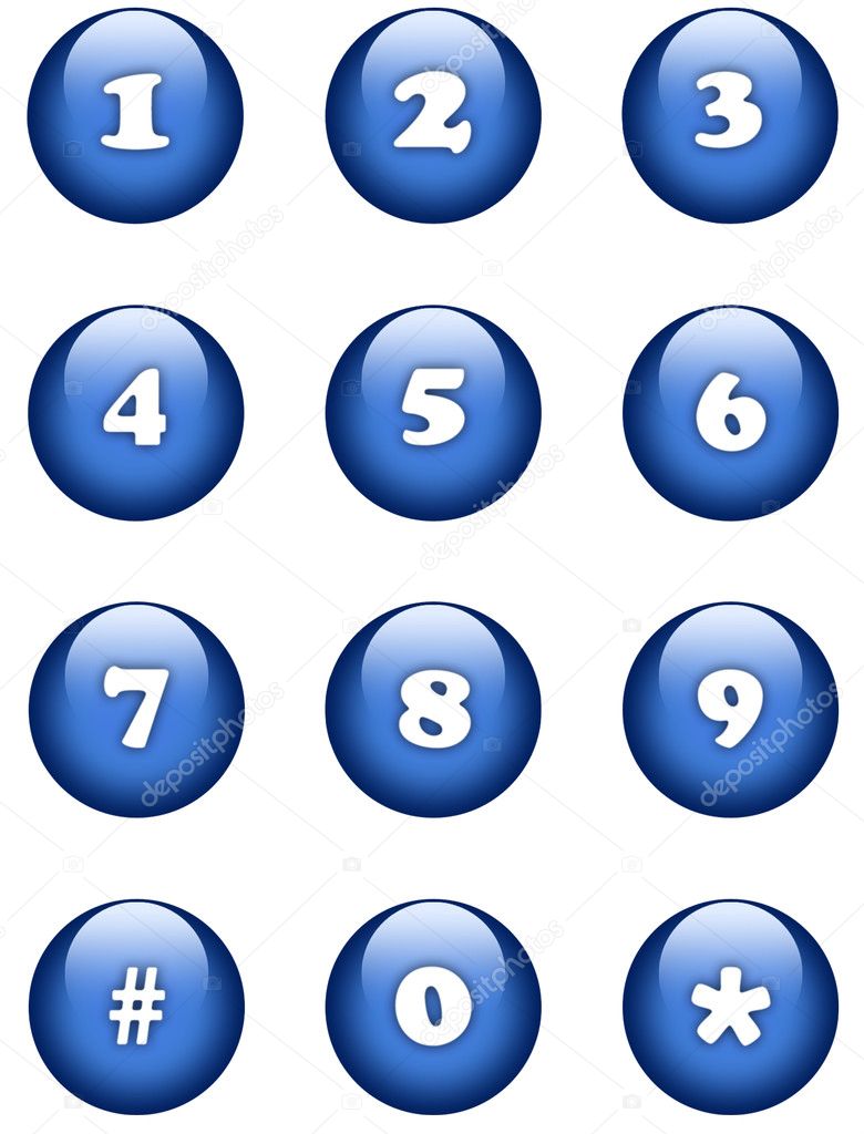 Numbers buttons — Stock Photo © jenny1900 #1139961