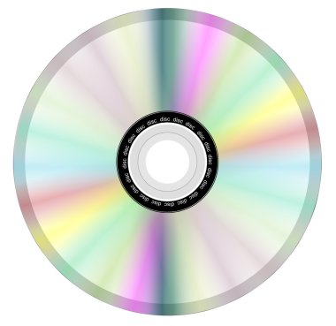 Disk dvd cd isolated clipart