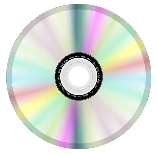 孤立的磁盘 dvd 光盘 — 图库矢量图片