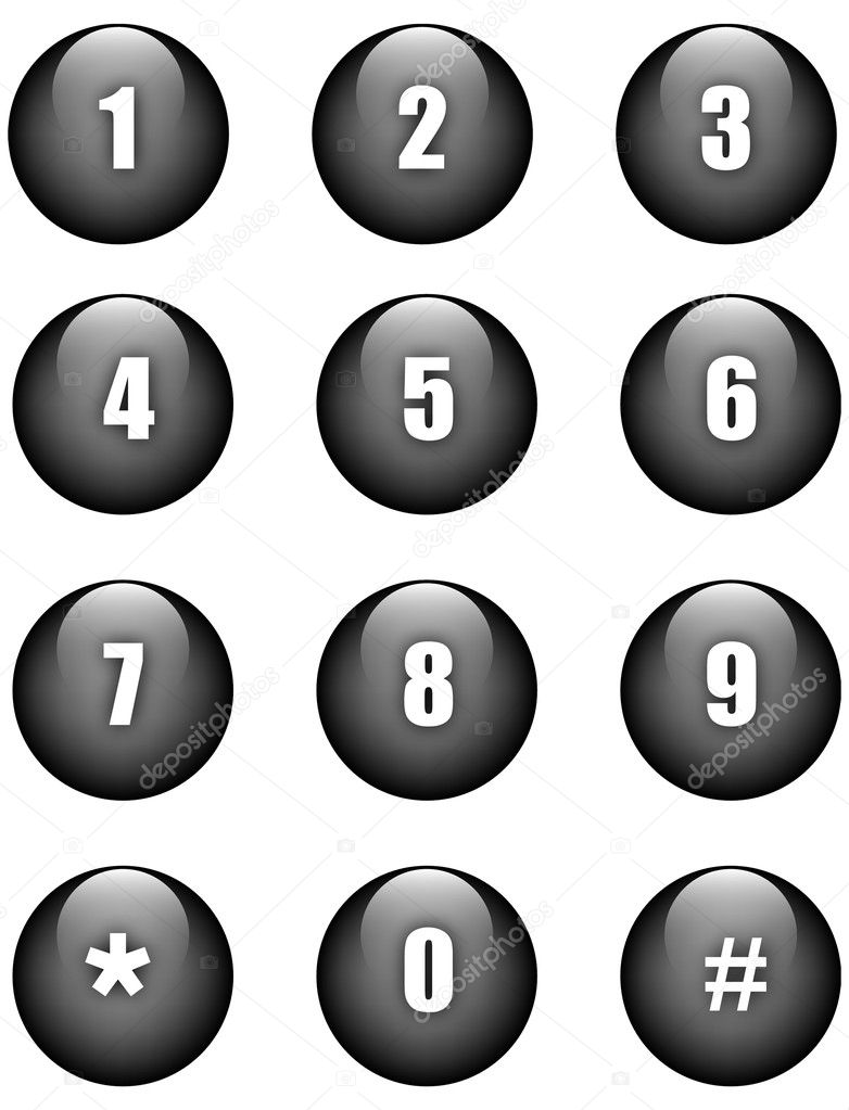 Numbers buttons Stock Vector Image by ©jenny1900 #1139954