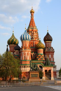 Vasiliy Blazhenniy church in Moscow clipart