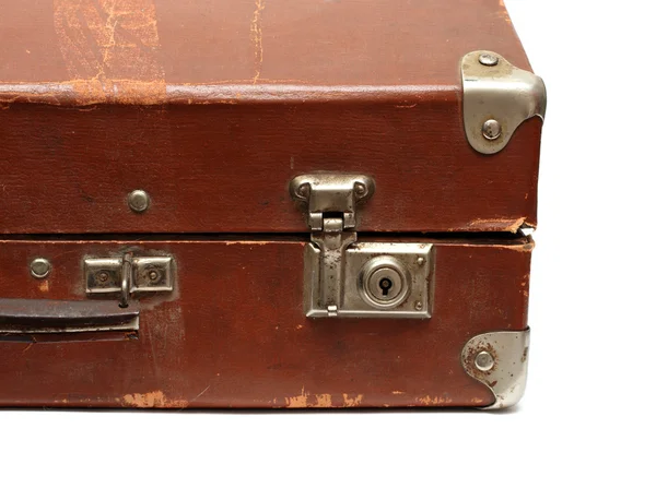 Fragmento de maletero marrón viejo —  Fotos de Stock