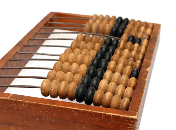 Old wooden abacus close-up — Stock Photo, Image