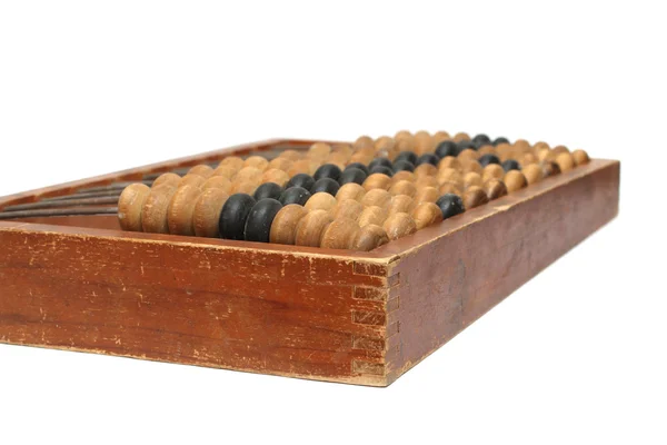 Stare drewniane liczydło - przestarzałe kalkulator — Zdjęcie stockowe