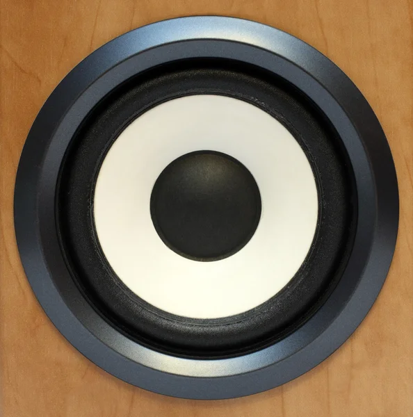 Round bass sound speaker — Stock Photo, Image