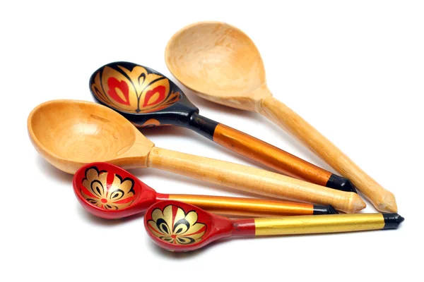 stock image Russian wooden spoones