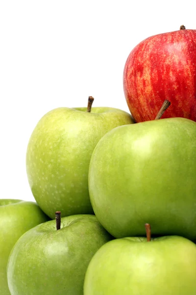 Концепции доминирования с яблоками — стоковое фото