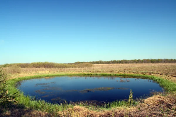 Малое круглое озеро — стоковое фото