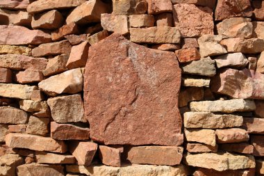 Wall of rock stones clipart