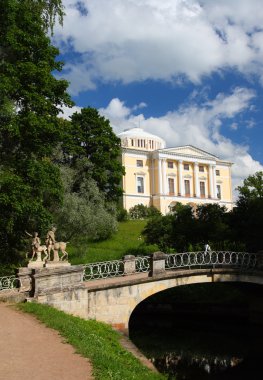 Palace in Pavlovsk park clipart