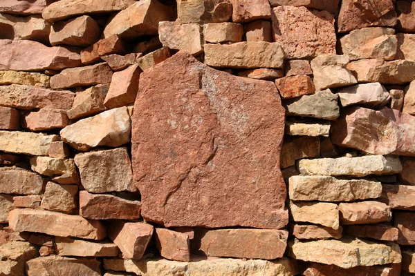 stock image Wall of rock stones