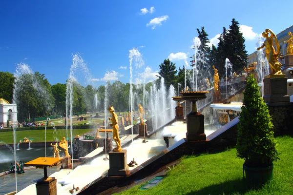 Petergof parque en San Petersburgo Rusia —  Fotos de Stock
