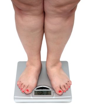 Women legs with overweight clipart