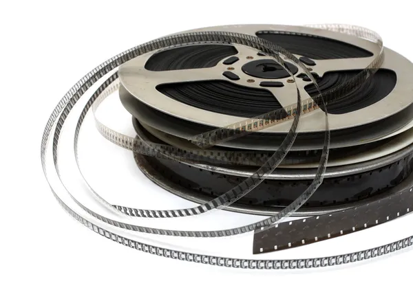 Stack of old movie films — Stock Photo, Image