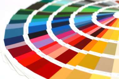 RAL sample colors catalogue clipart