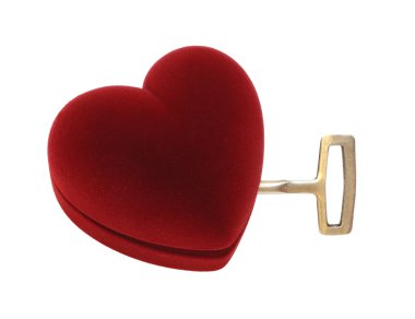 Key open heart clipart